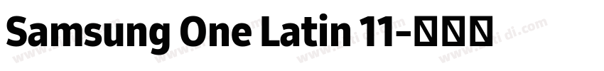 Samsung One Latin 11字体转换
